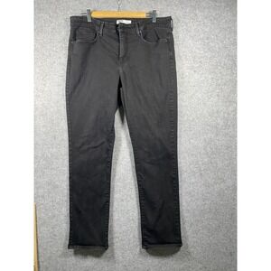 Signature by Levi Strauss Women Black Totally Shaping Straight Jeans 16M W33 L32